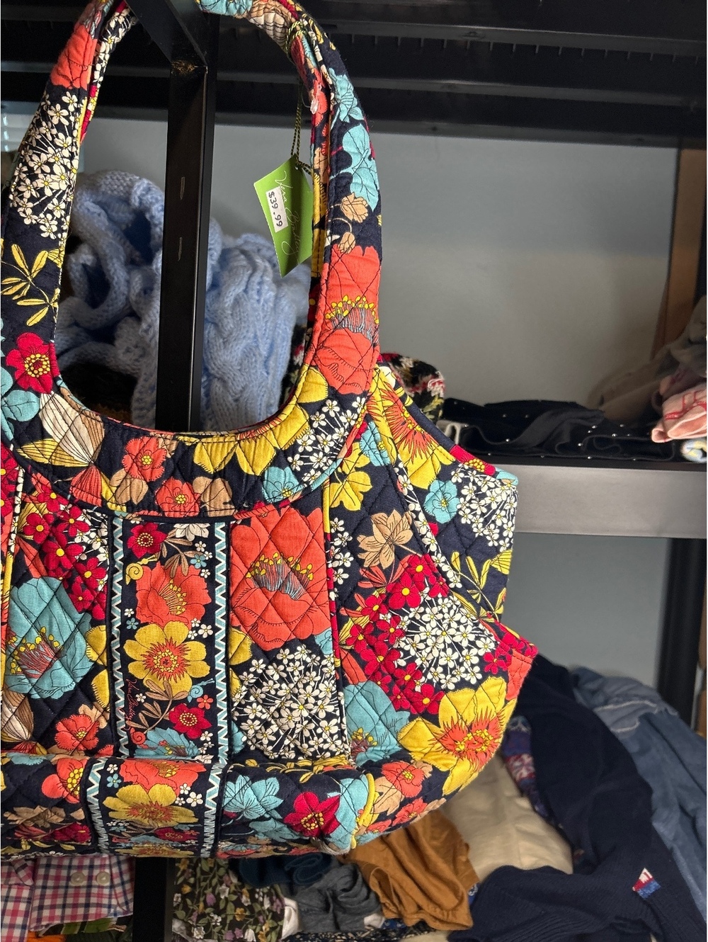 Vera Bradley Quilted Floral Tote Bag